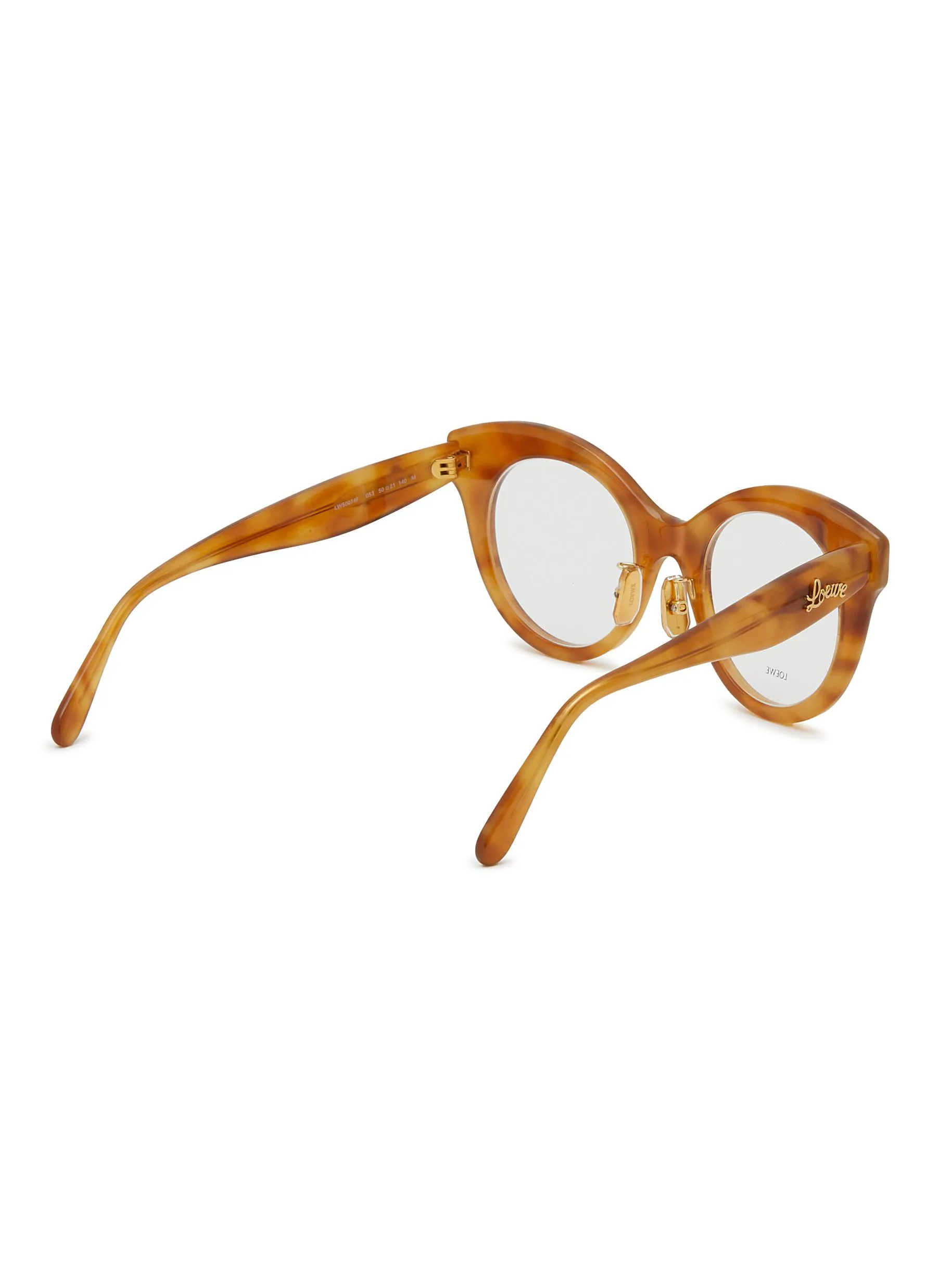 -----------LOEWE  ---- ------------BROWN ----Acetate Round Glasses --