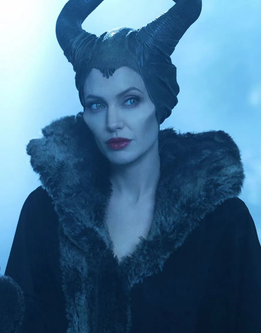 Angelina Jolie Maleficent Black Wool Coat - Maleficent coat