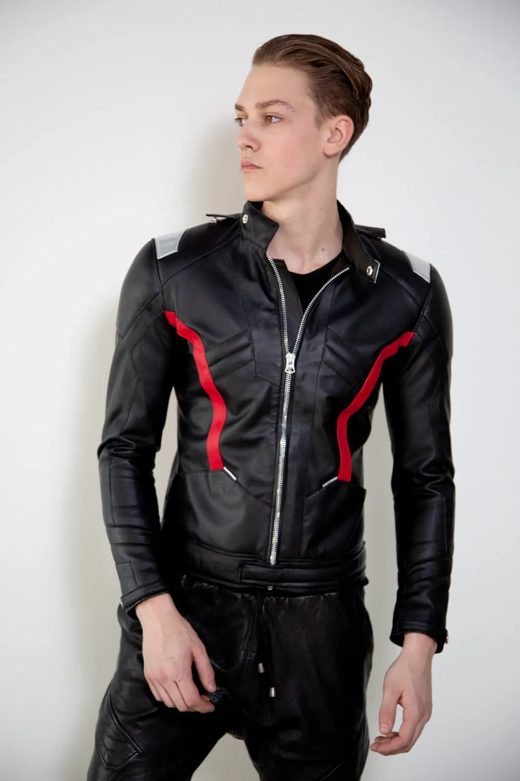 Buy Mens Soldier 76 Leather Jacket Black | LucaJackets