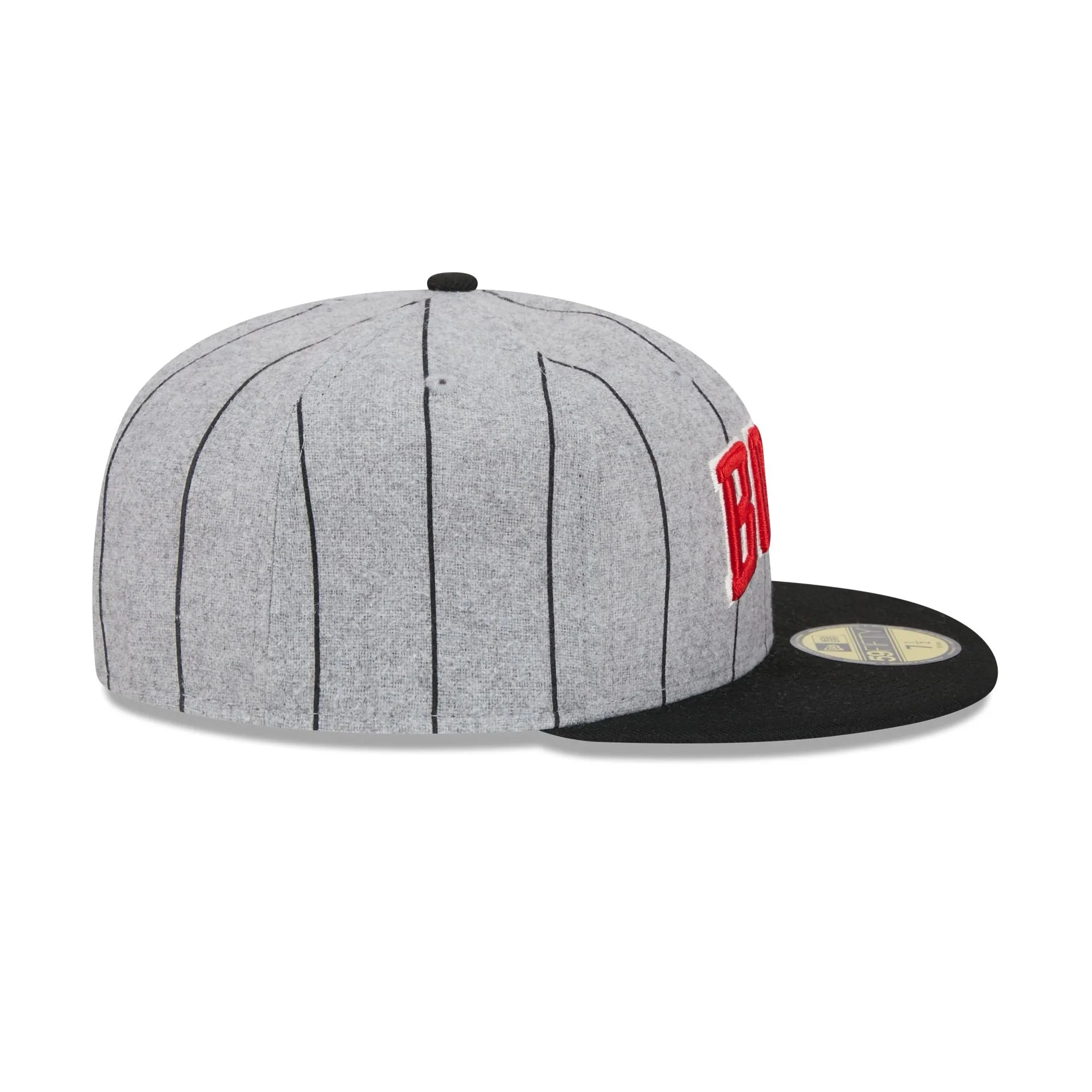 Chicago Bulls Heather Pinstripe 59FIFTY Fitted Hat