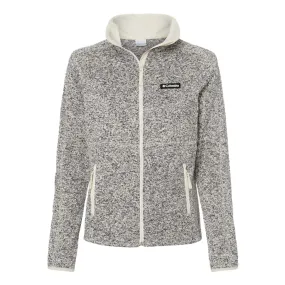 Columbia Women's Chalk Heather Sweater Weather Fleece Full-Zip