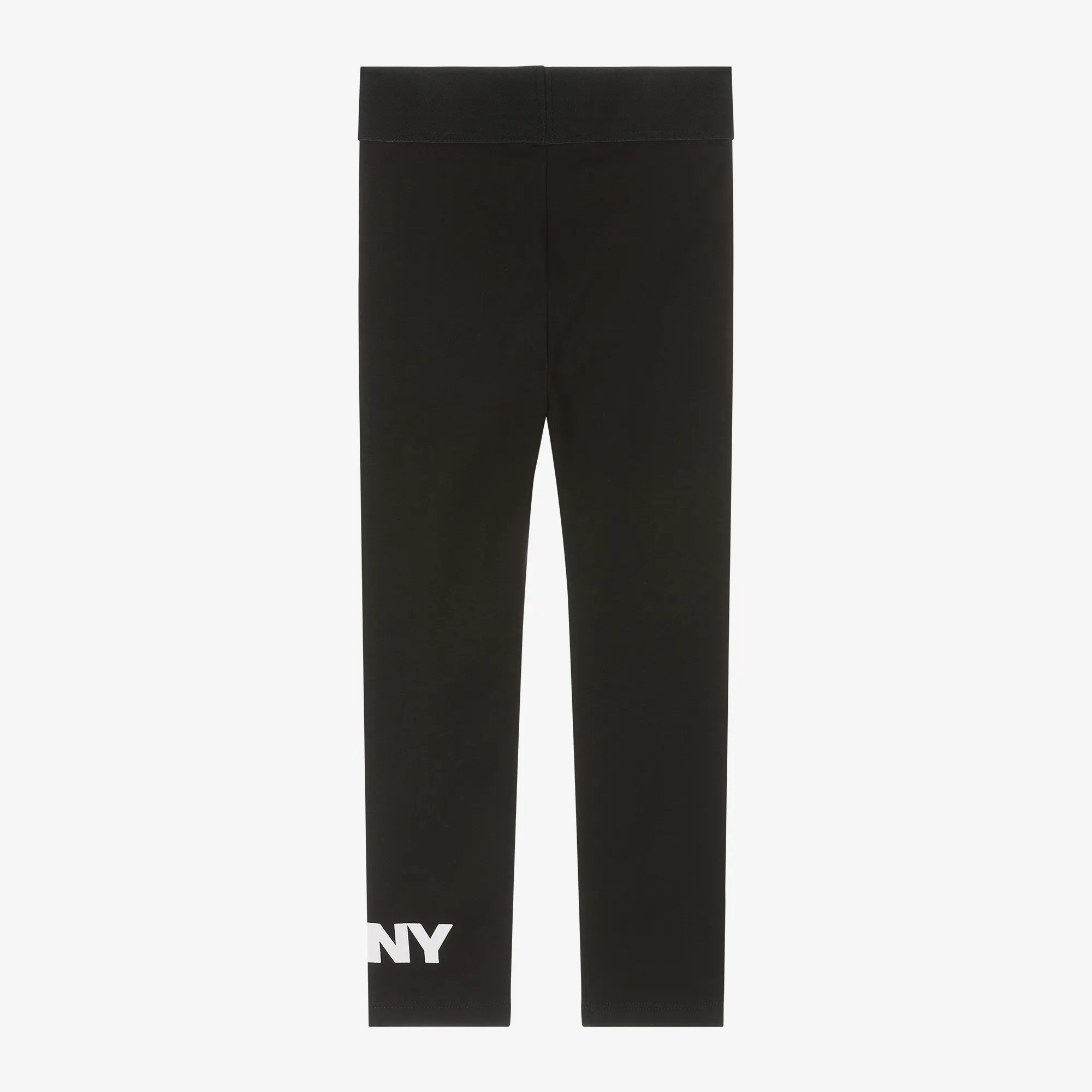 Girls Black Organic Cotton Leggings