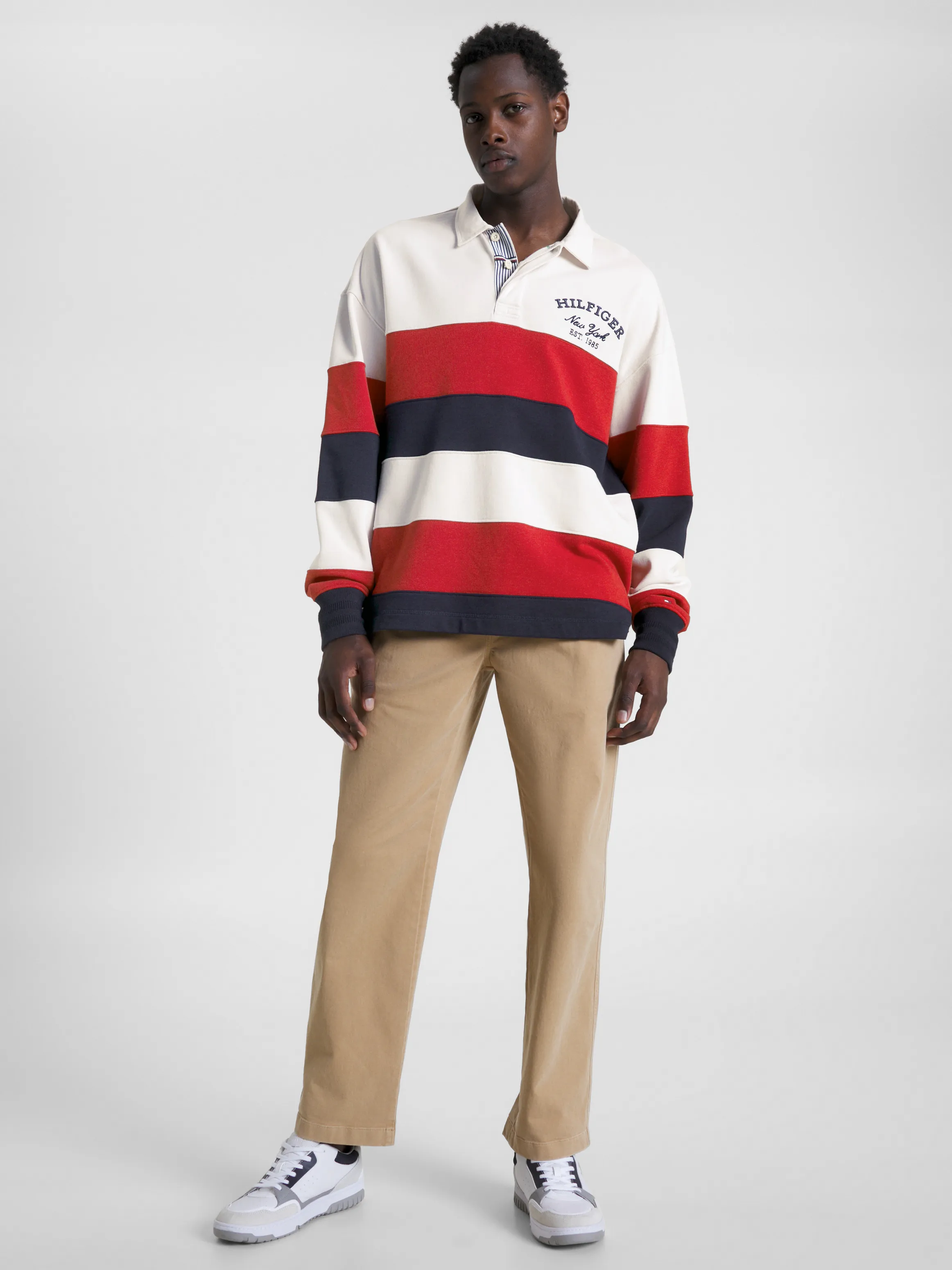 Global Stripe Archive Fit Rugby Shirt | Sweatshirts & Hoodies | Tommy Hilfiger