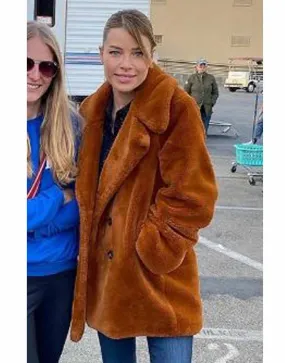 Lucifer S05 Lauren German Shearling Coat | Chloe Decker Brown Coat