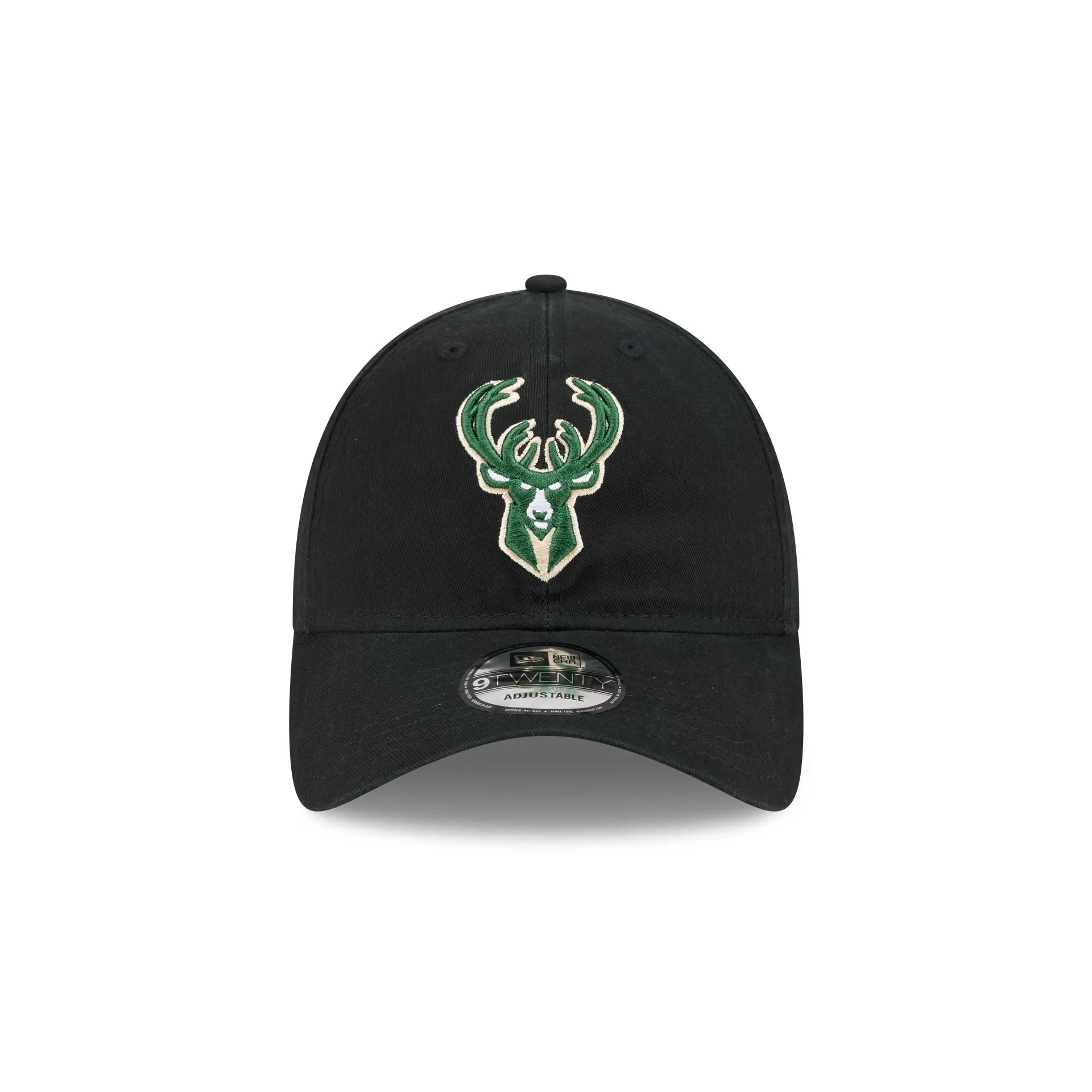 Milwaukee Bucks Black 9TWENTY Adjustable Hat
