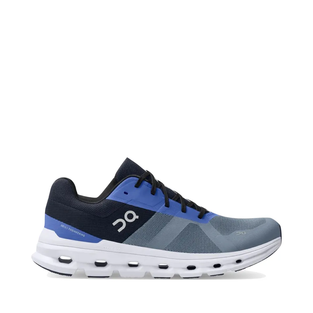 On Men's Cloudrunner Sneaker (Metal/Midnight)