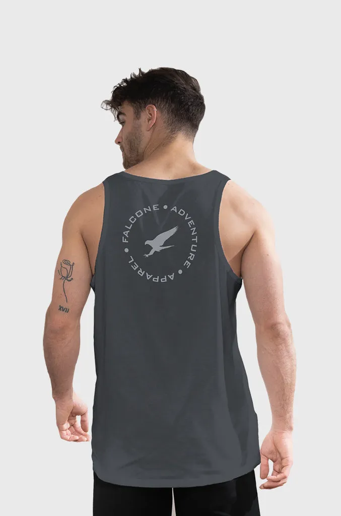Polera Orgánica Sin Mangas Adventure Apparel V2 Gray (Hombre)