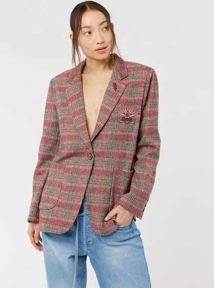 Sacs of Ashbourne   ME369 Linda Tartan Jacket - Tiger