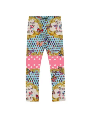 Versace   Printed cotton leggings 