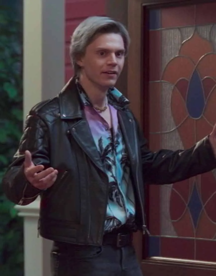 WandaVision 2021 Evan Peters Jacket | Pietro Maximoff Leather Jacket