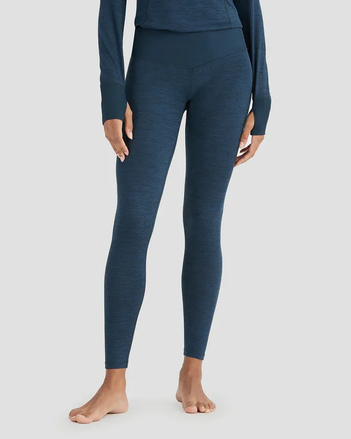WOMEN'S CLOUD NINE MIDWEIGHT PERFORMANCE BASELAYER LEGGINGS MEDIUM NIGHT SHADOW